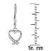 Diamond Accent Hoop Earrings in .925 Sterling Silver