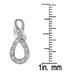 1/10 Carat Diamond Twist Earrings in .925 Sterling Silver