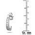 1/4 Carat TW Channel-Set Diamond Hoop Earrings in 10K White Gold