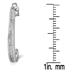 1/2 Carat TW Channel-Set Diamond Hoop Earrings in 10K White Gold