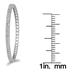 1/2 Carat TW Diamond Hoop Earrings in 10K White Gold