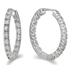 1/2 Carat TW Inside Out Diamond Hoop Earrings in 10K White Gold