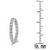1/2 Carat TW Inside Out Diamond Hoop Earrings in 10K White Gold