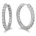 1 Carat TW Inside Out Diamond Hoop Earrings in 10K White Gold