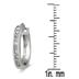 1/2 Carat TW Channel-Set Diamond Hoop Earrings in 10K White Gold