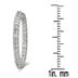 1 Carat TW Inside Out Diamond Hoop Earrings in 10K White Gold