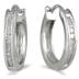 1 Carat TW Channel-Set Diamond Hoop Earrings in 10K White Gold