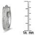 1 Carat TW Channel-Set Diamond Hoop Earrings in 10K White Gold