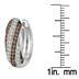 1 Carat All Natural Champagne and White Diamond Hoop Earrings in .925 Sterling Silver