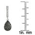 1/5 Carat T.W Black and White Diamond Earrings in .925 Sterling Silver