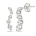 Diamond Journey Earrings in .925 Sterling Silver 
