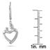 Mother and Baby Diamond Earrings in .925 Sterling Silver 