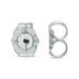 1/4 CTW Genuine Diamond Bubble Climbing Earrings in 14K White Gold 