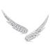 1/4 Carat TW Diamond Angel Wing Climber Earrings in 14K White Gold