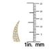 1/4 CTW Bold Genuine Diamond Climber Earrings in 14K Yellow Gold