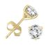 3/4 Carat TW AGS Certified Martini Set Round Diamond Solitaire Earrings in 14K Yellow Gold