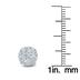 1 Carat TW Diamond Cluster Earrings in 10K White Gold