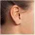 Certified (J-K Color, SI1-SI2 Clarity) 1/4 Carat TW Round Diamond Solitaire Stud Earrings In 14k White Gold