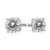 1/3 Carat TW Round Diamond Solitaire Stud Earrings In 14k White Gold