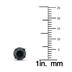 3/4 Carat TW Round Black Diamond Solitaire Stud Earrings in 10K Rose Gold