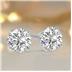 Certified 1.25 Carat TW Lab Grown Diamond Solitaire Earrings in 14K White Gold (F-G Color, VS1-VS2 Clarity)