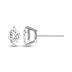Lab Grown 1/2 Carat Marquise Solitaire Diamond Earrings in 14K White Gold