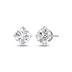 Lab Grown 1/2 Carat Round Solitaire Diamond Earrings in 14K White Gold