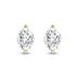 Lab Grown 3/4 Carat Marquise Solitaire Diamond Earrings in 14K Yellow Gold