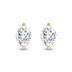 Lab Grown 1 Carat Marquise Solitaire Diamond Earrings in 14K Yellow Gold