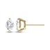 Lab Grown 1 Carat Marquise Solitaire Diamond Earrings in 14K Yellow Gold