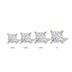 Lab Grown 1 Carat Princess Cut Solitaire Diamond Earrings in 14K Yellow Gold