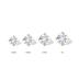 Lab Grown 1 Carat Round Solitaire Diamond Earrings in 14K Yellow Gold