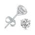 1/4 Carat TW Lab Grown Diamond Martini Set Round Earrings in 14K White Gold