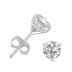 1/4 Carat TW Lab Grown Diamond Martini Set Round Earrings in 14K White Gold