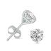 1/3 Carat TW Lab Grown Diamond Martini Set Round Earrings in 14K White Gold