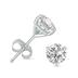 3/4 Carat TW Lab Grown Diamond Martini Set Round Earrings in 14K White Gold