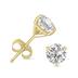 3/4 Carat TW Lab Grown Diamond Martini Set Round Earrings in 14K Yellow Gold