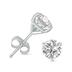 2 Carat TW Lab Grown Diamond Martini Set Round Earrings in 14K White Gold