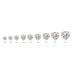 2 Carat TW Lab Grown Diamond Martini Set Round Earrings in 14K Yellow Gold