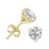 4 Carat TW Lab Grown Diamond Martini Set Round Earrings in 14K Yellow Gold