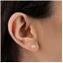 2 Carat TW Emerald and Pear Shape Lab Grown Diamond Earrings in 14K White Gold