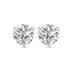6 Carat TW Lab Grown Diamond Martini Set Round Earrings in 14K White Gold