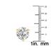 7 Carat TW Lab Grown Diamond Martini Set Round Earrings in 14K Yellow Gold