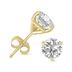 8 Carat TW Lab Grown Diamond Martini Set Round Earrings in 14K Yellow Gold
