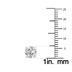 2 Carat TW Lab Grown Diamond Round Solitaire Stud Earrings in 14K White Gold