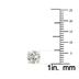 2 Carat TW Lab Grown Diamond Round Solitaire Stud Earrings in 14K Yellow Gold