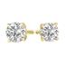 3 Carat TW Lab Grown Diamond Round Solitaire Stud Earrings in 14K Yellow Gold