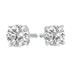 7 Carat TW Lab Grown Diamond Round Solitaire Stud Earrings in 14K White Gold