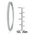 1/3 Carat TW Genuine Diamond Hoop Earrings in Platinum Plated .925 Sterling Silver