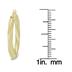 25MM Rope Hoop Earrings in 10K Yellow Gold 